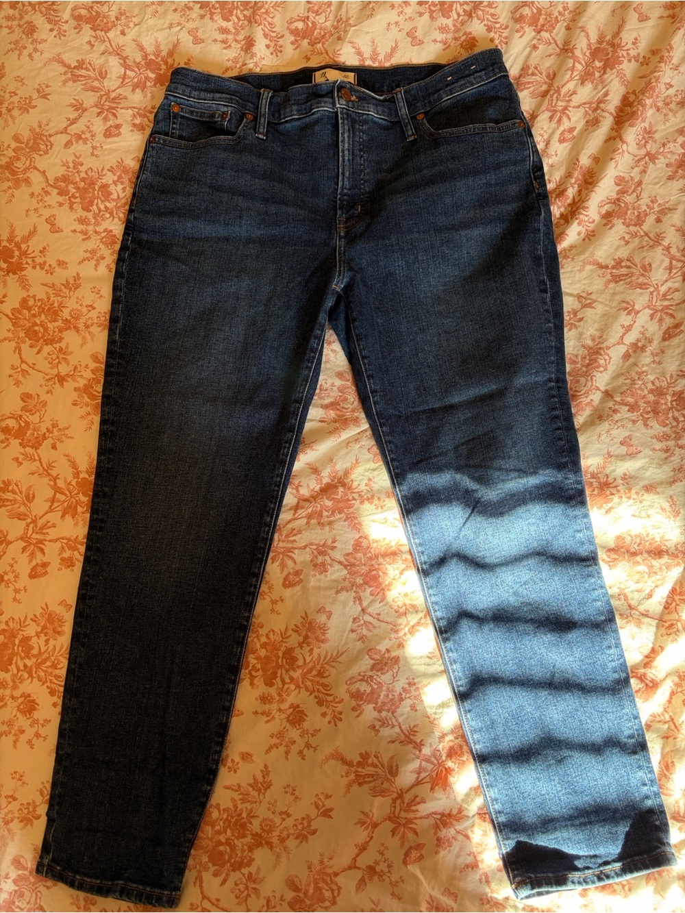 Madewell Dark Blue Women's Straight-Leg Jeans